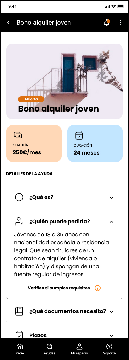 Ficha técnica de la ayuda